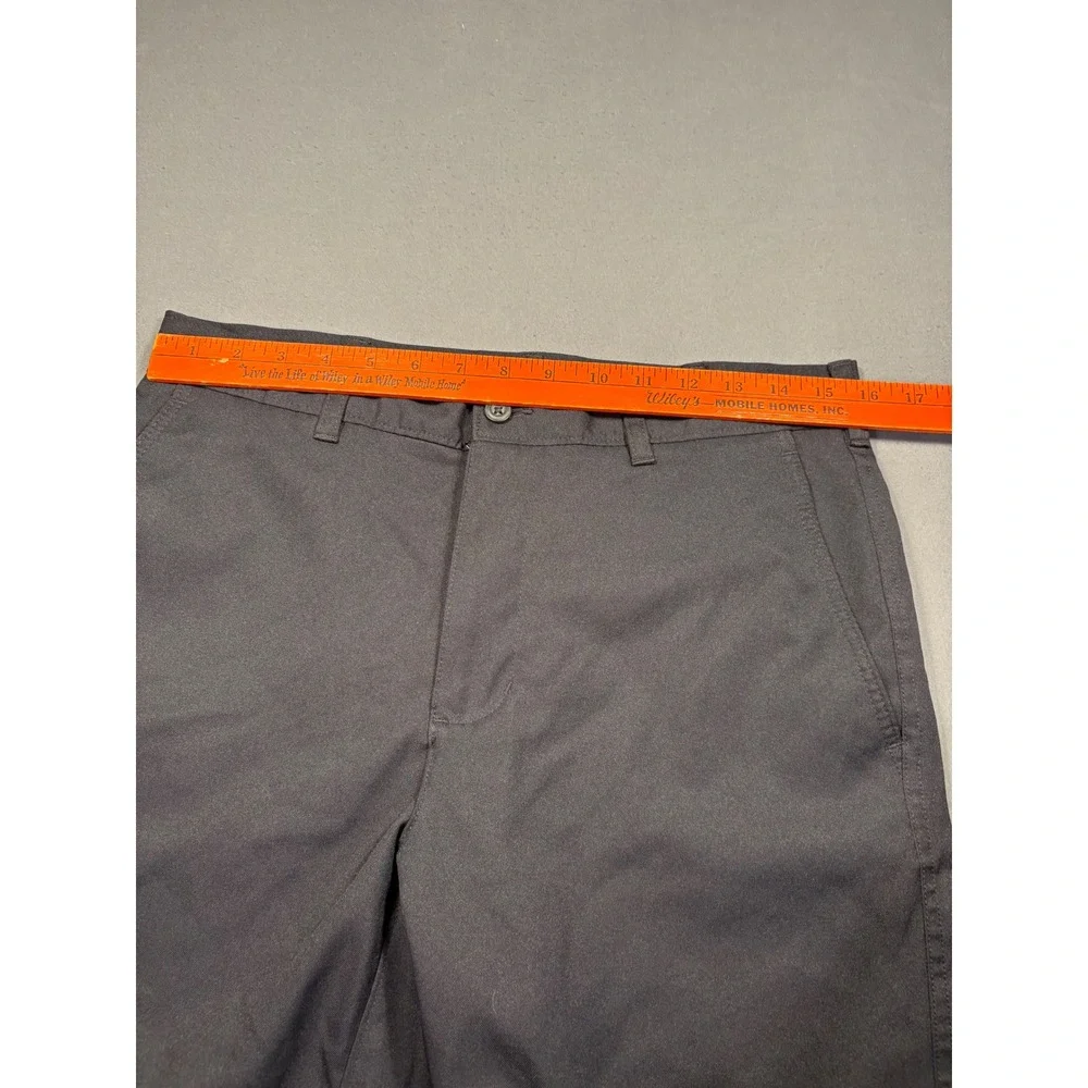 PGA Tour Mens Black Flat Front Golf Shorts Size‎ 32 Side Pocket Performance